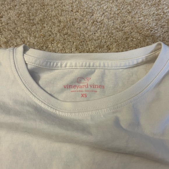 Vineyard Vines White Long Sleeve Dogs With Antlers T Shirt Womens XS - Picture 3 of 8